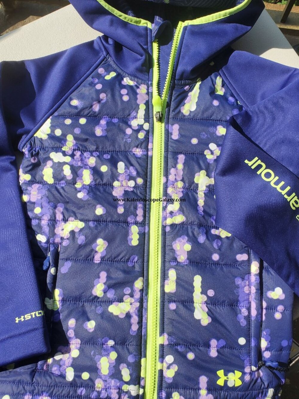 Under Armour Storm 1 Girls Youth Extra Small XS Purple Winter Puffer Coat NEW